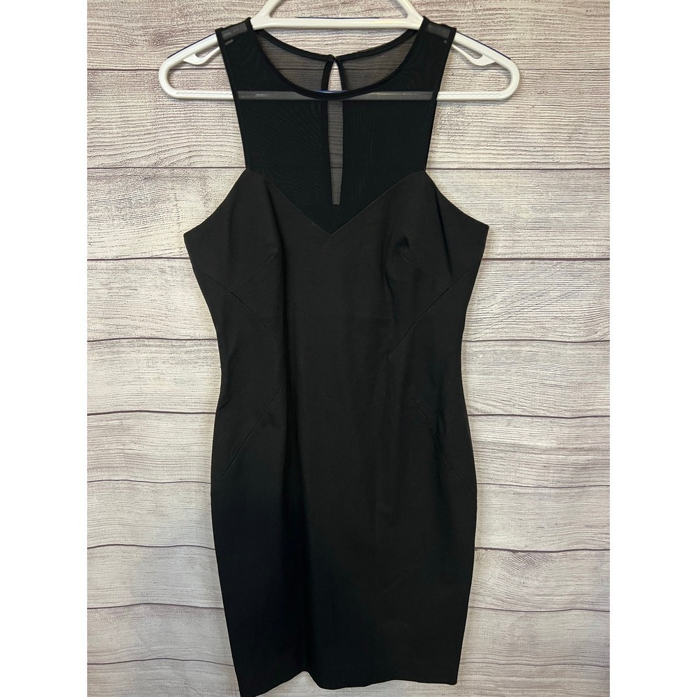 NWT Banana Republic Monogram Mesh Yoke Little Black Cocktail‎ Dress Size 6